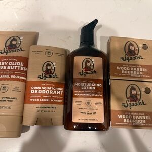 Dr Squatch Wood Barrel Bourbon Bath & Body Set
